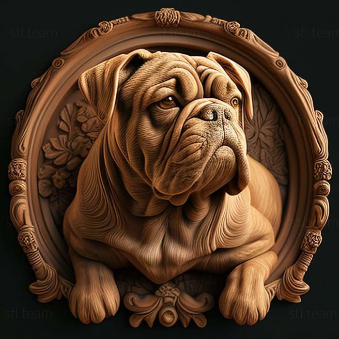 3D model Old English Bulldog newly created dog (STL)